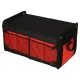 Car Trunk Organizer 56L XXL, Foldable with Lid, Black/Red