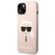 Karl Lagerfeld Silicone Karl\'s Head MagSafe Case for iPhone 14 Plus / 15 Plus - Pink