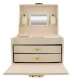 Beautylushh Jewelry Box, Beige