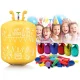 Ricokids 0.42m3 Helium Cylinder with 50 Balloons and Ribbon