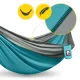 Mountain Goat Single Camping Hammock 270x140 cm, Grey/Turquoise