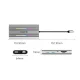 Orico XDR 12in1 USB-C Docking Station 2x HDMI DP 4K 60Hz RJ45 Gigabit PD 100W SD microSD - Silver