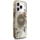 Guess IML Flower & Tonal Circle MagSafe Phone Case Cover iPhone 17 Pro - brown