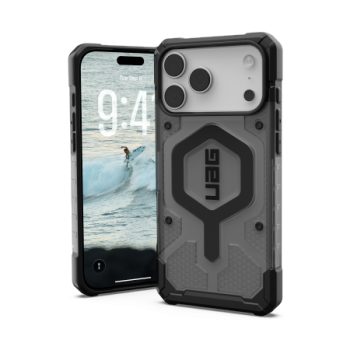 UAG Pathfinder Clear MagSafe Phone Case Cover iPhone 17 Pro Max - Gray/Black