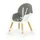 ECOTOYS 2-in-1 Multifunctional Baby High Chair, grey