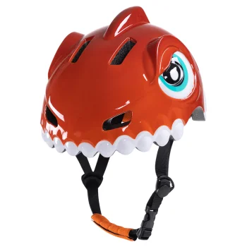 Wozinsky Children's Bike Helmet Dinosaur Pattern S (52-56 cm), Red