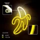Forever Light FLNE10 LED Neon Banana, White/Yellow