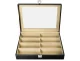 Soulima Glasses Organizer (8 Compartments, Black)