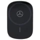 Mercedes 15W Wireless Charger & Car Holder Silver Stars MagSafe, Black