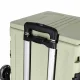 LUARO Foldable Stair Climbing Shopping Cart 32 L with 8 Wheels and Lid, Light Green