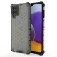 Samsung Galaxy A22 4G Honeycomb Case Armor Cover with TPU Bumper Black
