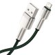USB to Lightning Cable Baseus Cafule CALJK-A06 2.4A 1m Green
