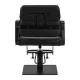 Gabbiano Porto Hairdressing Chair with Black Base, Black