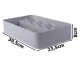 Two-Tier Cutlery Drawer Organizer, Grey