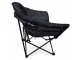 Folding Camping Chair XL Padded Oversized Portable Chair for Outdoor Fishing and Lawn, Black