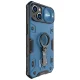 Nillkin CamShield Armor Pro Case for iPhone 14 Plus with Camera Cover and Ring Stand, Blue