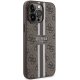 Guess iPhone 15 Pro Max Case 4G Printed Stripes MagSafe, Brown