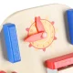 Educational pusher, walker, wooden 6-in-1