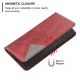 Xiaomi 13 Geometric Pattern Leather Stand Case Cover, Red