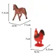 Farm Animal Figures Set, 12 pcs