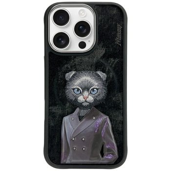 Nimmy Fashion Cute Pet MagSafe Case for iPhone 16 Pro, Black