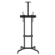 Maclean MC-113 B Mobile TV Cart on Wheels, 37-70\", VESA up to 600x400, Camera Shelf, Black