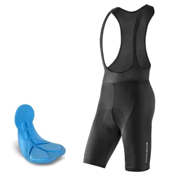 Rockbros RK2002XL Bib Shorts with XL Pad, Black