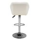 Swivel Adjustable Height Bar Counter Stool Chair M01, White