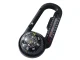 Magnetic Carabiner Compass with Thermometer for Survival, Black