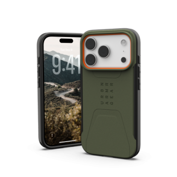 UAG Civilian MagSafe Phone Case Cover iPhone 17 Pro - olive and orange