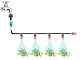 Water Curtain and Irrigation System 10m, Black/Orange
