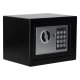 Electronic Home Safe Box with Digital Keypad and Key for Valuables, Black