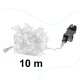 Christmas Fairy Lights Snowflakes 100 LED, 10 m, Cold White