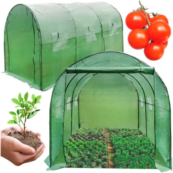 Foil Tunnel Garden Greenhouse for Vegetables Plants 3x2x2m