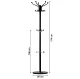 Coat Rack Stand with 14 Hooks and Umbrella Holder ModernHome, Black