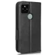 Google Pixel 5 Triangle Pattern Flip Case Wallet Cover, Black