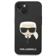 Karl Lagerfeld Silicone Karl\'s Head MagSafe Case for iPhone 14 Plus / 15 Plus - Black