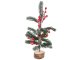 Christmas Table Decoration Tree on Wooden Base, 30 cm