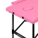 Folding Massage Table Aluminum Comfort Activ Fizjo 2 Segment Pink Black