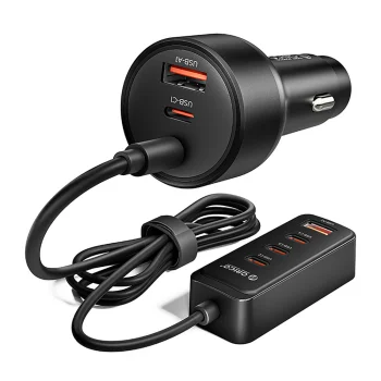Orico ChargeClip 108W Car Charger 2x USB-A & 4x USB-C - Black