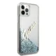 Guess iPhone 12 Pro Max Case Glitter Vintage Script, Blue