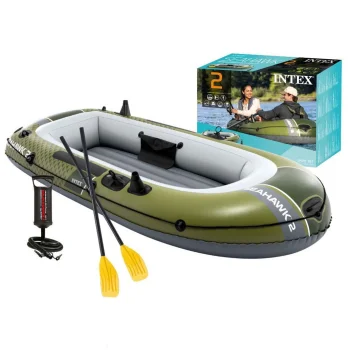 Intex Seahawk 2 Inflatable 2-Person Boat with Pump and Oars