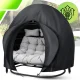 Waterproof Cover for Double Hanging Garden Chair, 230x220 cm, Black