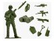 Set of Toy Soldiers Military Equipment Weapons in a Suitcase, 307 pcs.