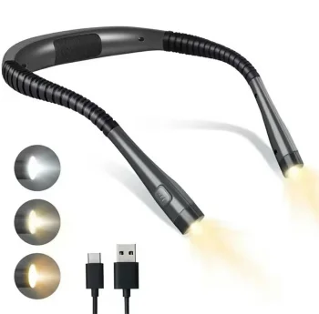 LED Neck Reading Light, Black