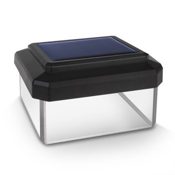 GreenBlue GB125 LED Solar Post Cap Light, 60x40mm, Black