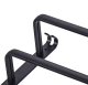 Metal Towel Rack Hanger Holder with Hooks, 50cm, Black