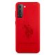 Samsung Galaxy S21+ Plus (SM-G996B) US Polo Silicone On Tone Case Cover (USHCS21MSLHRTRE), Red