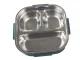 Lunch Box with Compartments and Cutlery, Blue, 1000ml
