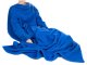 Oversized Fleece Wearable Blanket with Sleeves, 138x180 cm, Blue